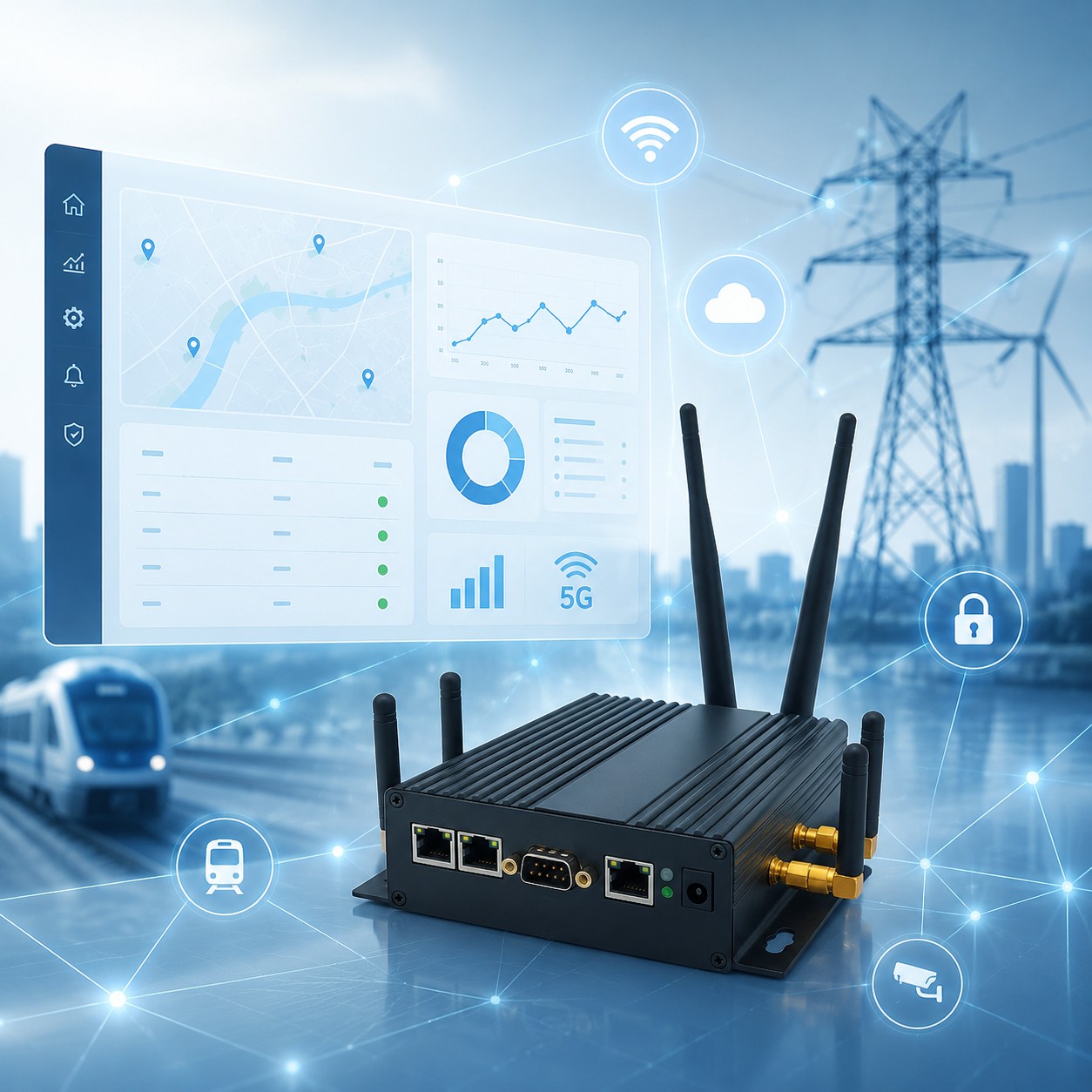afik-st IoT router with management dashboard
